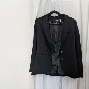 H&M Double Button Black Blazer